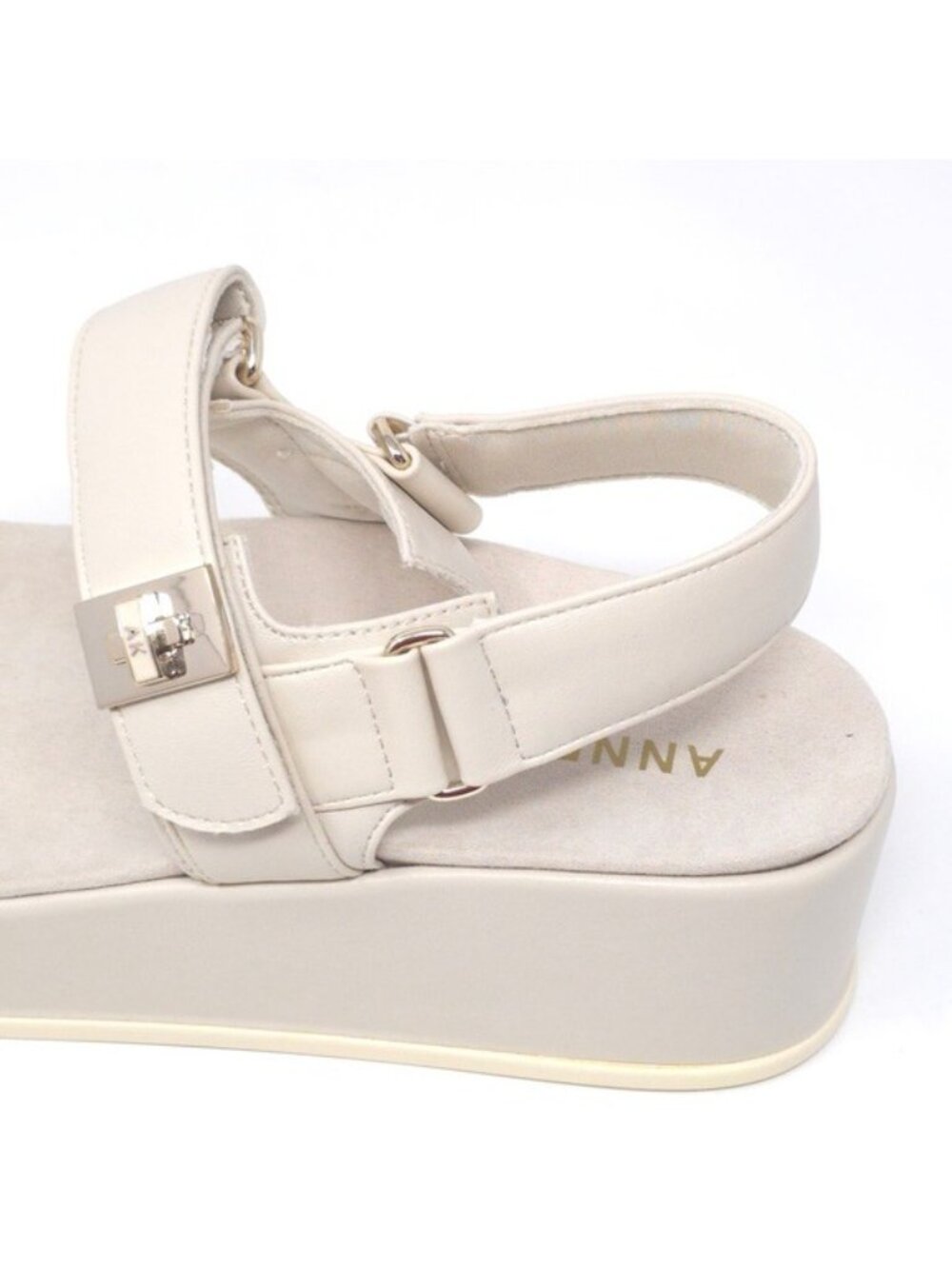Anne Klein Akverse Off White Sandals Women’s 9M - Picture 9 of 10